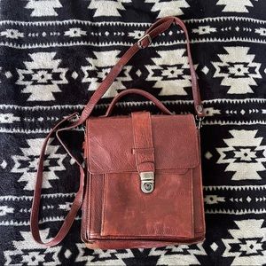 Unique Vintage Wilson’s Leather Messenger + Pencil & Pad Holder
